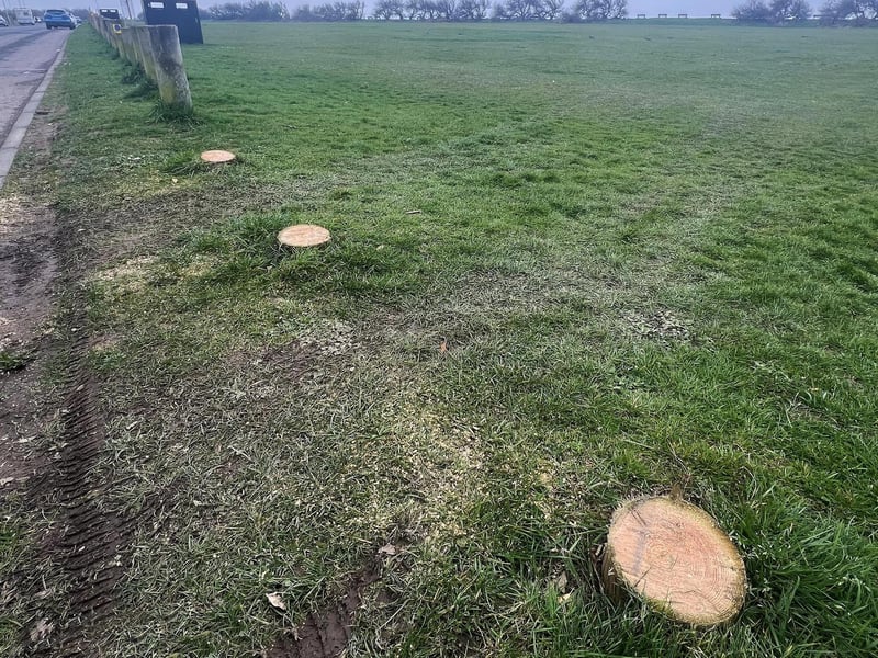 It has been reported that a chainsaw was used to gain access to Goring Gap