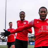 Action and goal celebrations from Eastbourne Borough's 2-1 win over Chippenham at Priory Lane in National League South