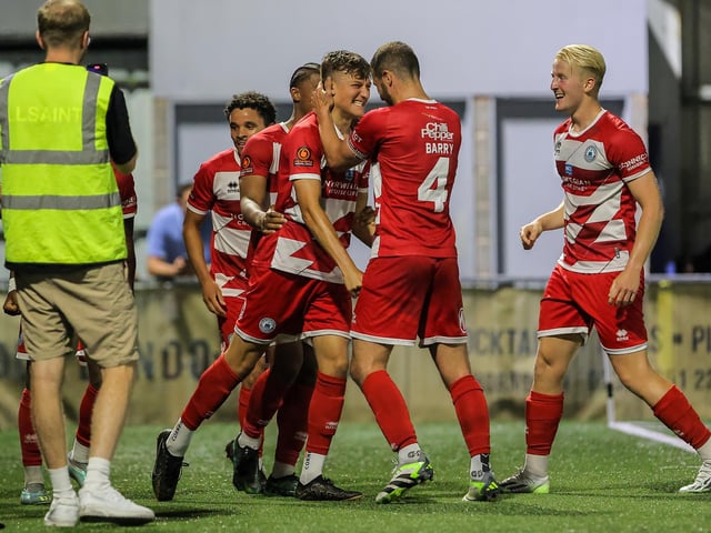 Action from Eastbourne Borough's 2-1 National South win at Havant
