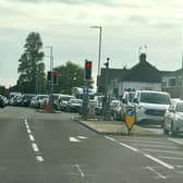 Traffic queueing on the A27. Photo: Eddie Mitchell