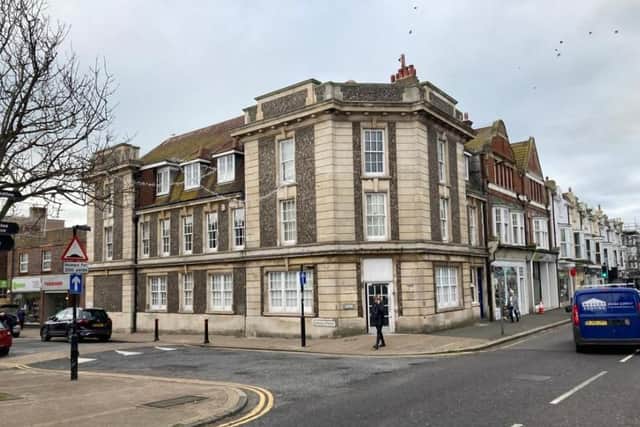 The property firm said the space was ‘ideal café opportunity’ – offering more than 2,000 square feet