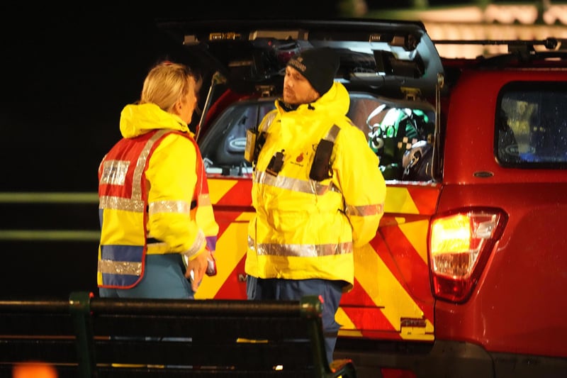 Coastguard crews and police officers joined a search off the coast in Brighton amid an emergency call-out overnight.