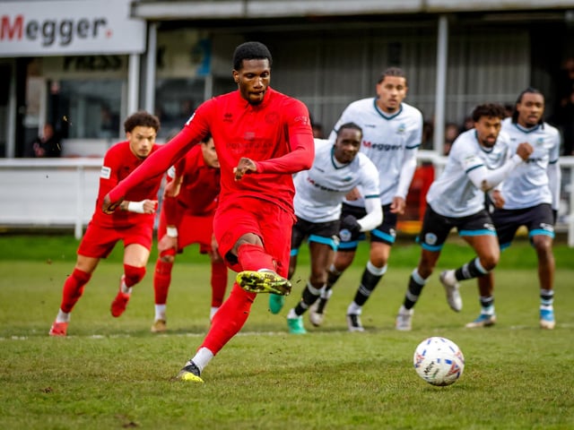 Action from Eastbourne Borough's brilliant 5-2 win away at Dover Athletic in the National League South