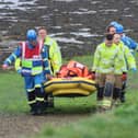The emergency services came out in force to rescue a family who became stuck in the mud in West Wittering over the weekend.