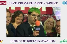 Tyler on the Red Carpet at Pride of Britain 2023