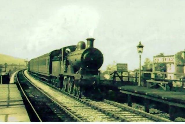 Steam train at Stone Cross