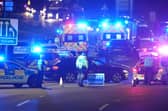 Emergency services were called to the scene last night. Photo: Eddie Mitchell.