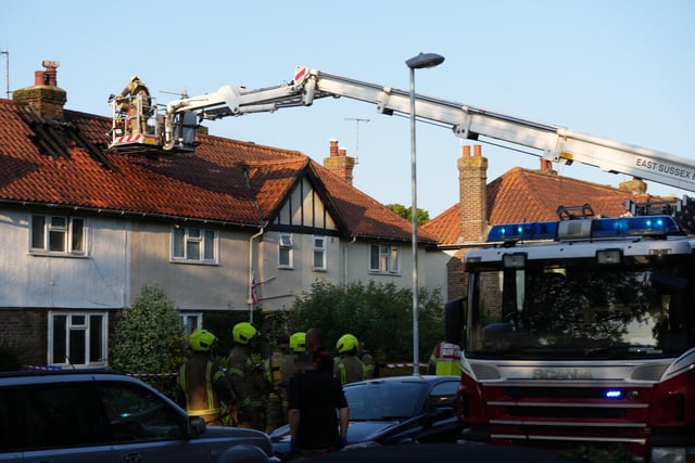 House fire in Carnegie Road, Worthing