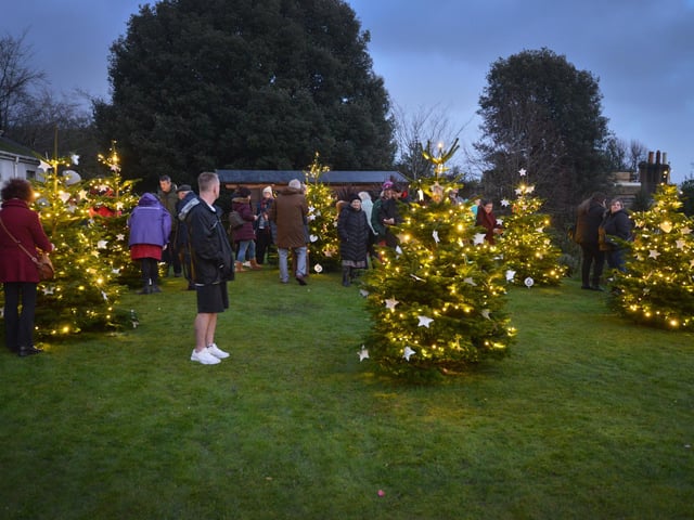 Lights of Love at St Michael's Hospice in St Leonards on December 10 2023.