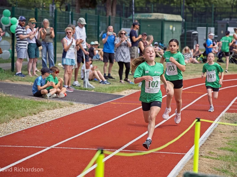 The opening of the Phil Baker Athletics Track at Chichester College