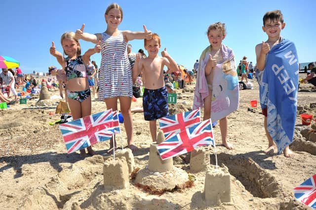 Littlehampton sandcastle competition. Pic S Robards SR2208091