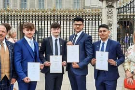 Ark Alexandra students gather at Buckingham Palace to celebrate their Duke of Edinburgh Gold Award