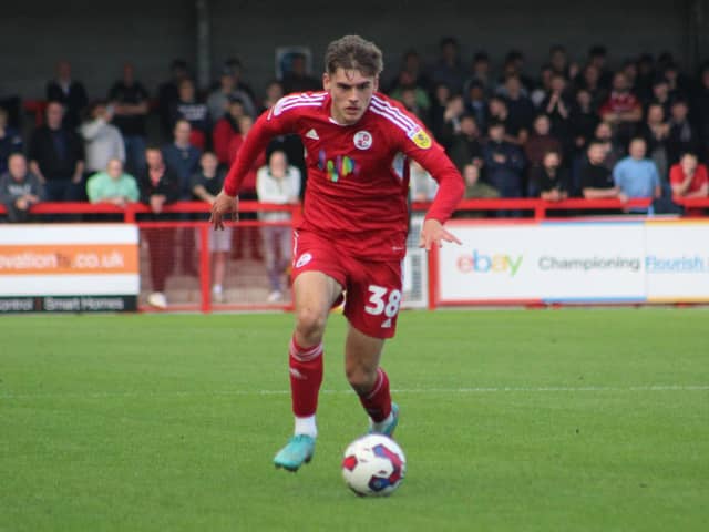 Tom Fellows in action for Crawley Town last season. | Picture: Eva Gilbert