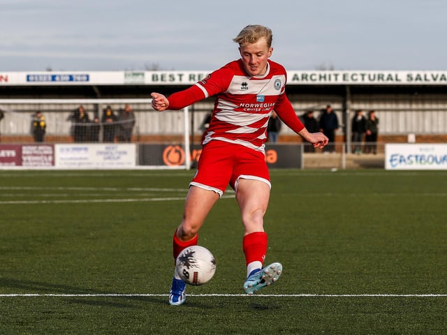 Action from Eastbourne Borough's vital win over Farnborough