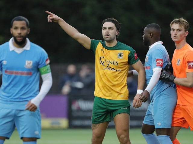 Match action from Horsham's 3-2 win over Potters Bar Town on Saturday