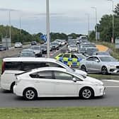 Traffic on the M23. Photo: Sussex News and Pictures
