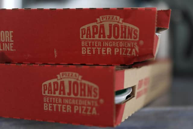 Papa Johns said 43 ‘underperforming’ stores across the UK will be shut by mid-May following a consultation process with impacted staff.  (Photo by Joe Raedle/Getty Images)