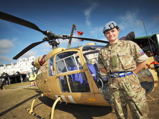 Start of Airbourne 2024 on August 15 in Eastbourne - Static displays on Western Lawns as the event opened to the public.
