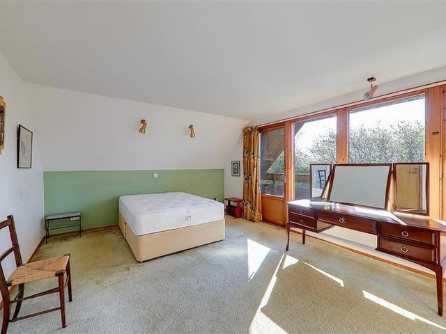The bedrooms have superb countryside views