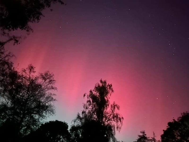 The Northern Lights captured in Horsham District