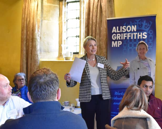 Alison Griffiths, Bognor Regis and Littlehampton MP, has warned the Chancellor ahead of the Budget that hiring costs are holding back local businesses. Photo: Alison Griffiths MP.