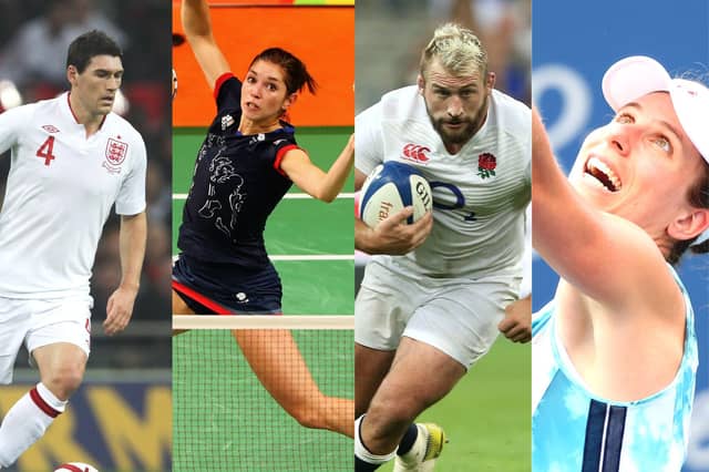 Gareth Barry, Heather Olver, Joe Marler, Johanna Konta