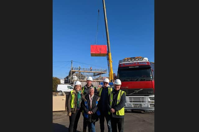 Modular homes craned into place in Eastbourne (photo from EBC)