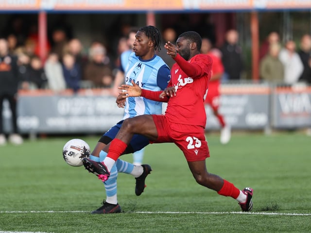 Action from Worthing's win over Torquay United in National South