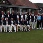 England's cricket seniors line up to face Australia at Littlehampton CC
