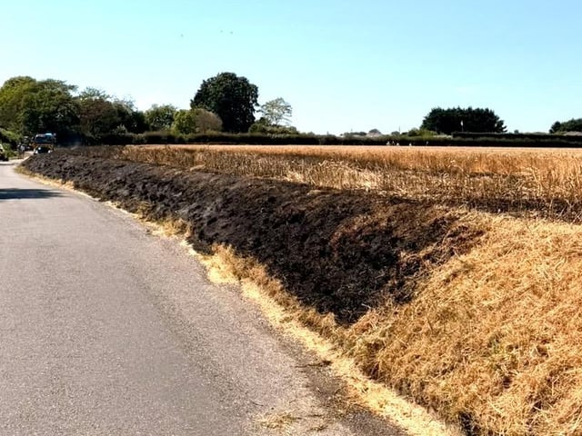 Firefighters from West Sussex Fire & Rescue Service have tackled a ‘fire in an open field’ in Nutbourne