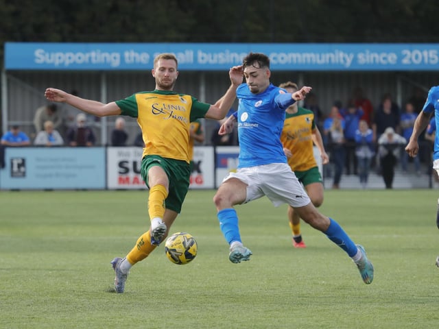 Action from Horsham's entertaining Isthmian Premier stalemate with Billericay Town