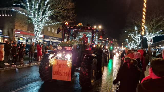 The Arundel Illuminated Tractor Run 2025 in Rustington, which it was visiting for the first time