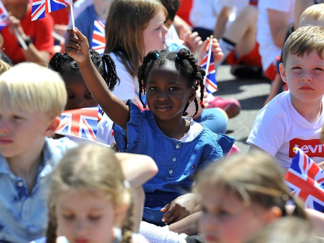 The Platinum Jubilee celebration at Bolnore Village Primary School in Haywards Heath