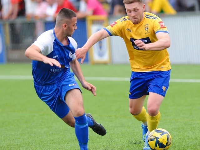 Lancing FC take on Shoreham FC in a pre-season friendly at Culver Road
