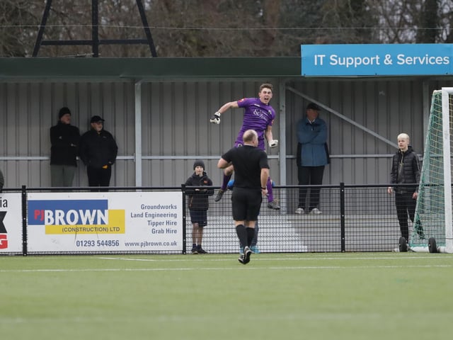 Isthmian Premier action from Horsham's dramatic home win over Wingate & Finchley on Saturday
