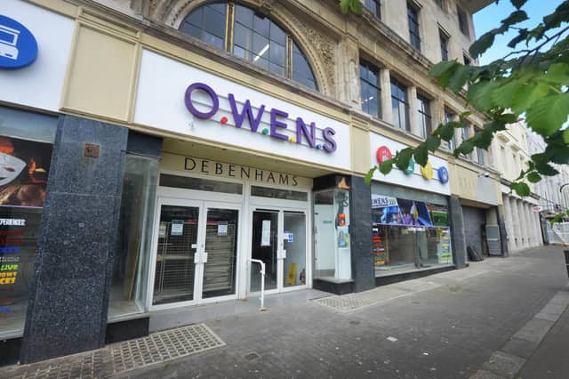 Owens, a family fun factory, will span three floors of the 77,000 square foot building previously occupied by Debenhams on Robertson Street.