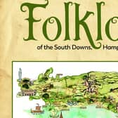The leaflet A Map of Folklore of the South Downs, Hampshire and Sussex has been produced as part of the South Downs for All project run by the Friends of the South Downs and largely financed by the National Lottery Heritage Fund