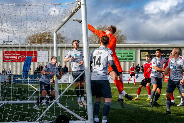 Action from Eastbourne Borough's 2-0 Ntional League South win against Slough Town at Priory Lane
