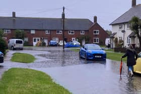The flooding in East Wittering