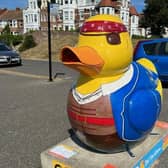 A pirate duck on the West Hill at Hastings