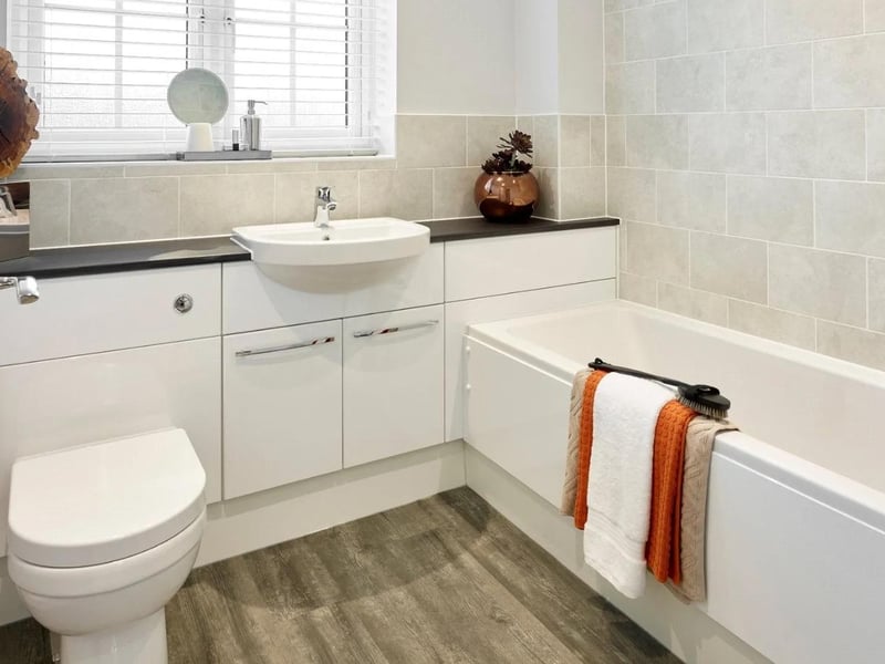 Bedrooms three and four are served by a family bathroom