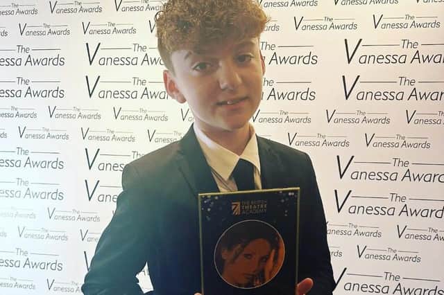 Oakley Tancred with his Vanessa Award