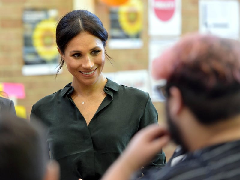 Prince Harry and Meghan Markle, the Duke and Duchess of Sussex, vist Joff Youth Centre in Peacehaven.