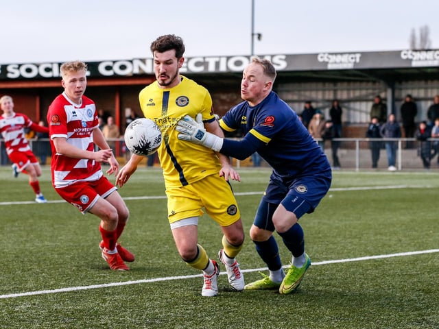 Action from Eastbourne Borough's vital win over Farnborough