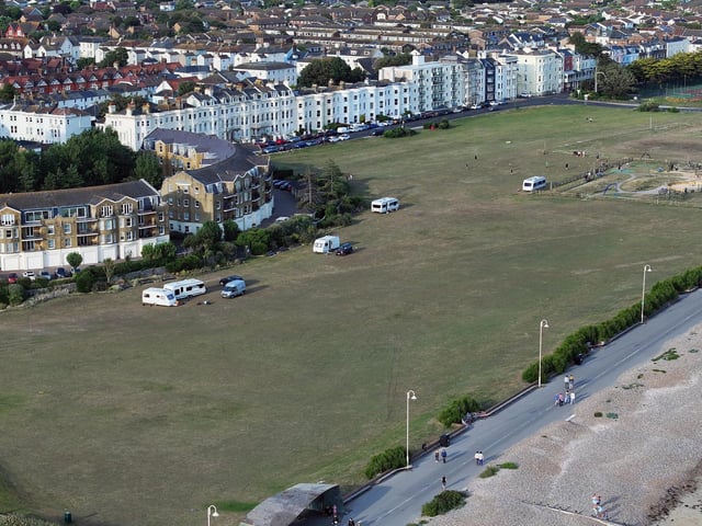 Caravans and motorhomes arrive at park in West Sussex – In Pictures