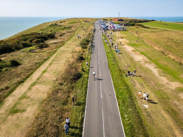 Beachy Head World Championship Penny Farthing Hill Climb 2025. Photo by TK photography. https://www.facebook.com/tadaskphoto