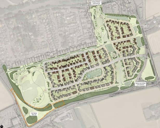 The layout of the 300 homes In Climping. Image: Arun plans