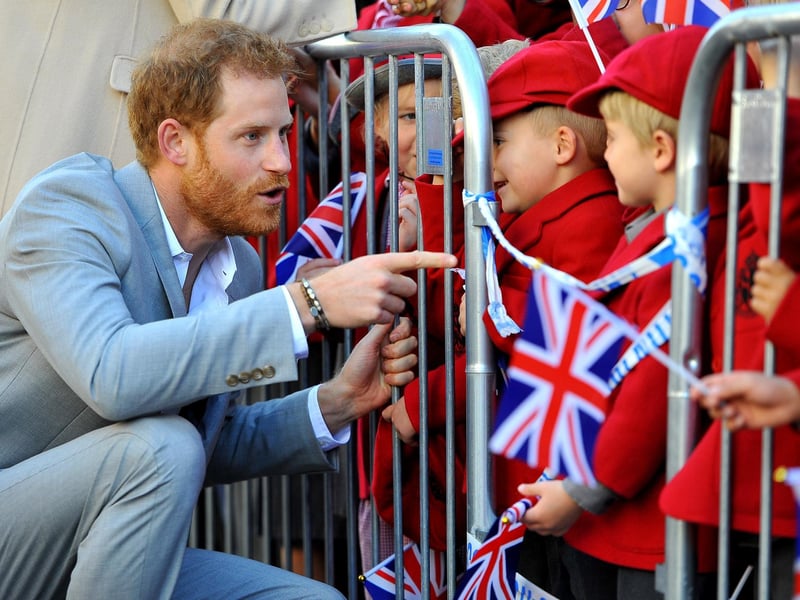 Harry and Meghan, Duke and Duchess of Sussex visit Chichester. Pic Steve Robards SR1825411