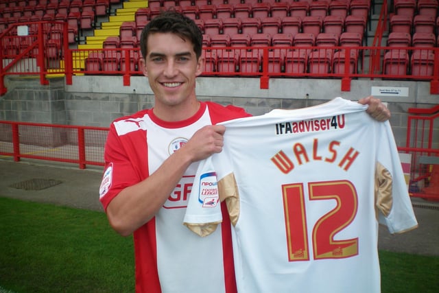 The Welsh defender played for Crawley Town from 2012 to 2015, making over90 appearances for the club. He was part of the team that won promotion from the Conference National to League Two in 2011, and was named in the PFA Team of the Year for that season. He won the Crawley Observer Young Player of the Year in 2013