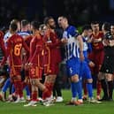 Brighton and Hove Albion battled gamely against Roma in the Europa League round of 16 second leg tie